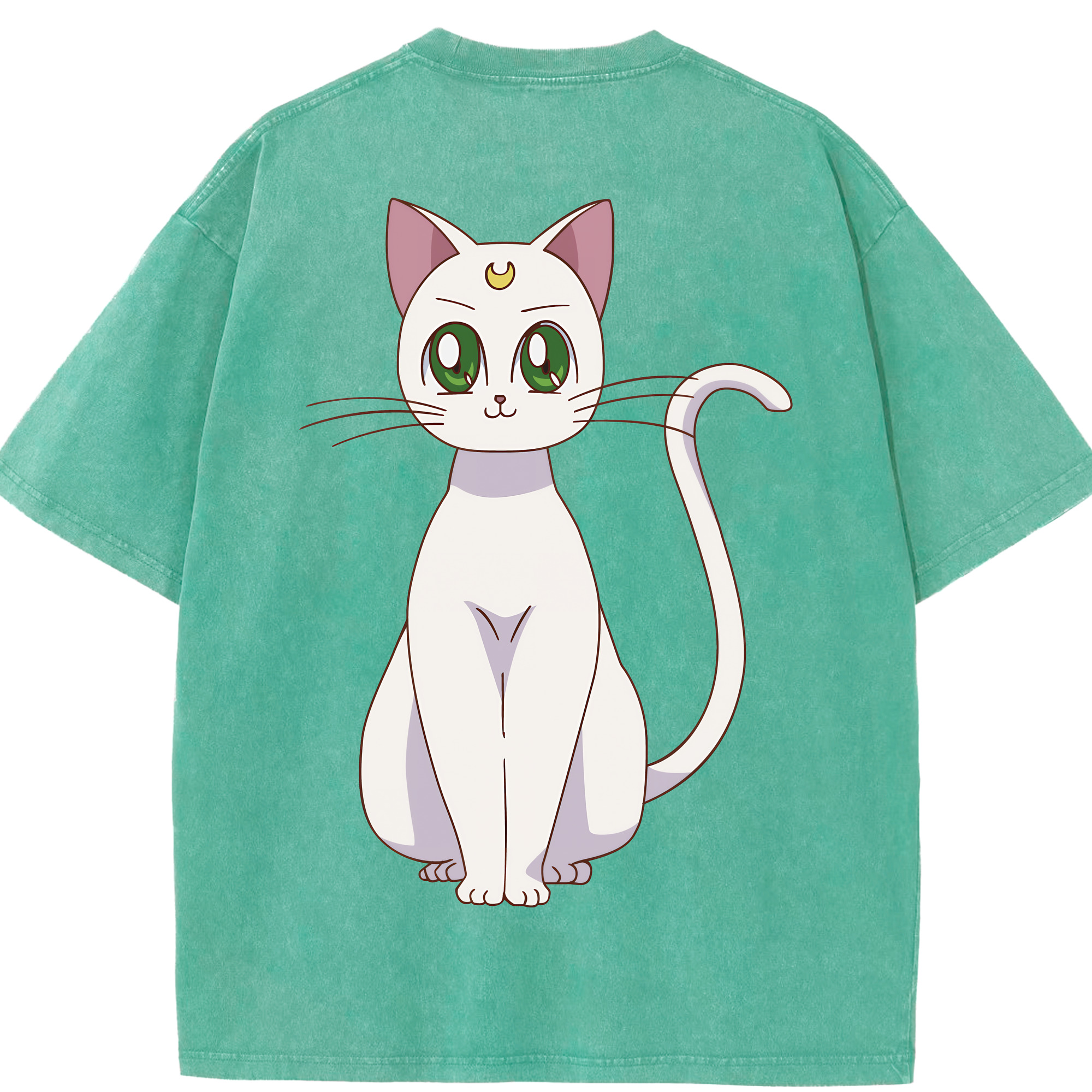 （画像用） 美少女戦士セーラームーン Sailor Moon 綿100% ヴィンテージ風 半袖Tシャツ（背面プリント）